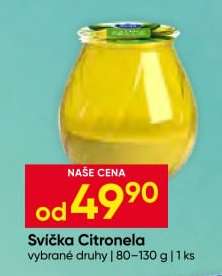 SVÍČKA CITRONELA*