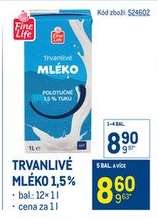 Trvanlivé mléko 1,5