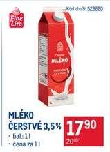 Mléko čerstvé 3,5 %