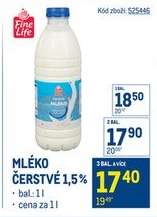 Mléko čerstvé 1,5 %