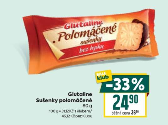 Glutaline Sušenky polomáčené