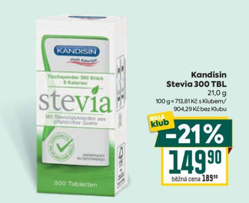 Kandisin Stevia 300 tbl