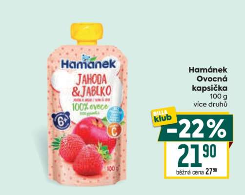 Hamánek ovocná kapsička