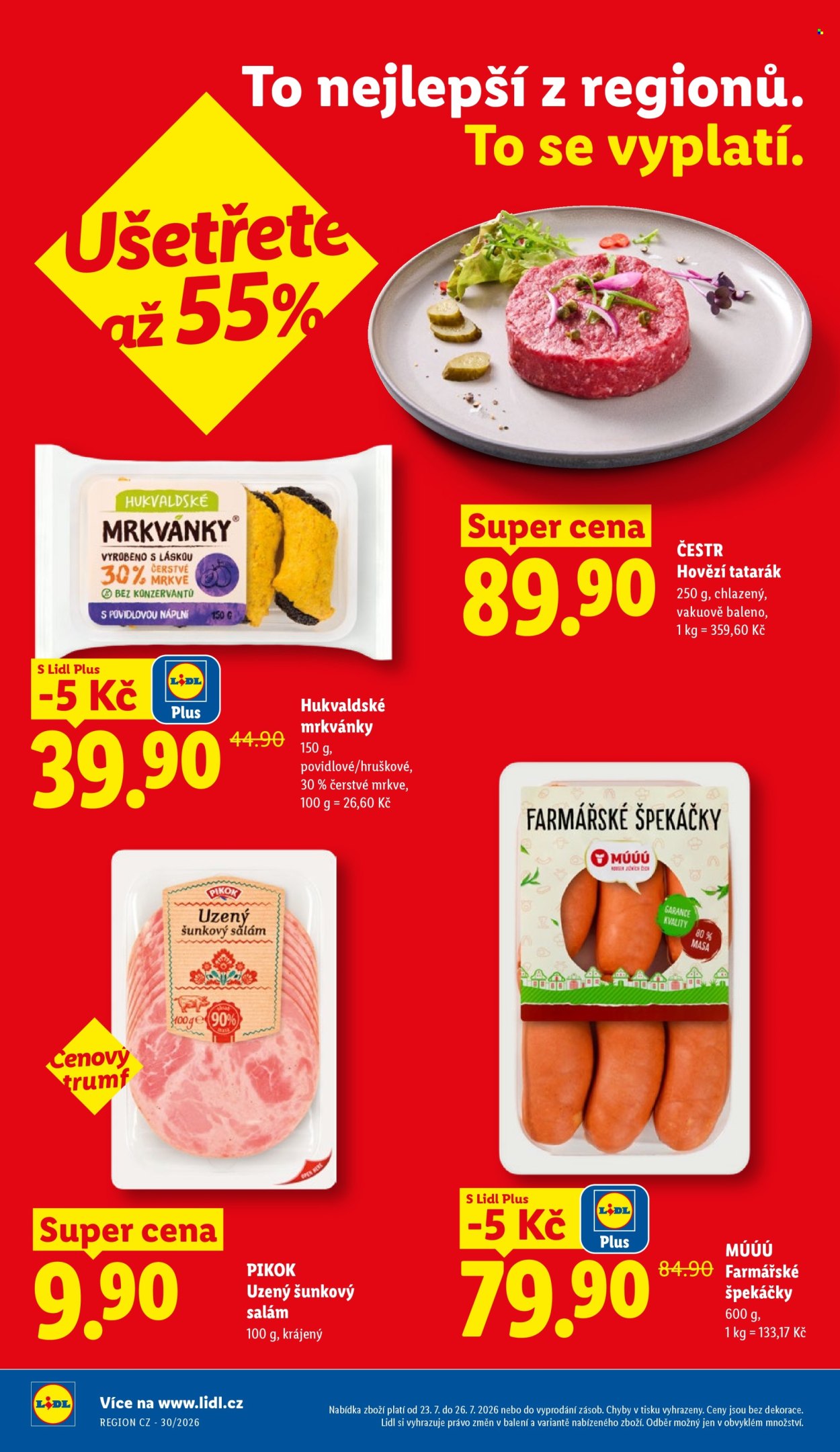 Leták Lidl - 23. 7. 2026 - 26. 7. 2026. Strana 2
