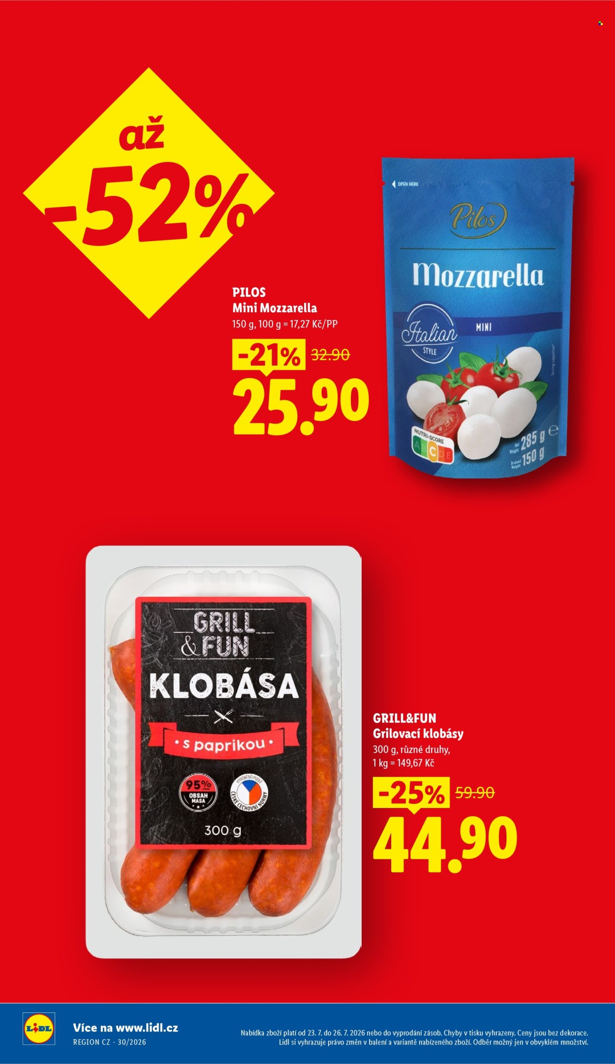 Leták Lidl - 23. 7. 2026 - 26. 7. 2026. Strana 8