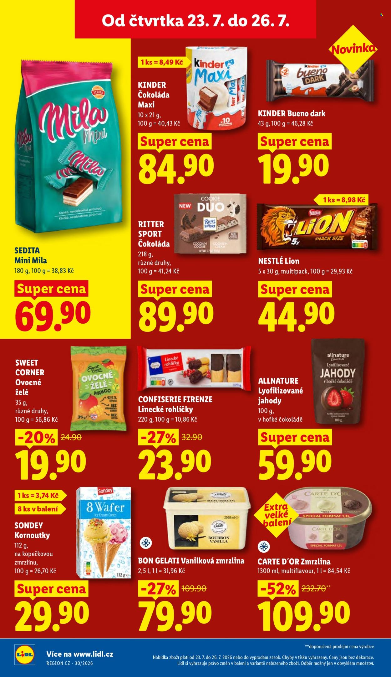 Leták Lidl - 23. 7. 2026 - 26. 7. 2026. Strana 24