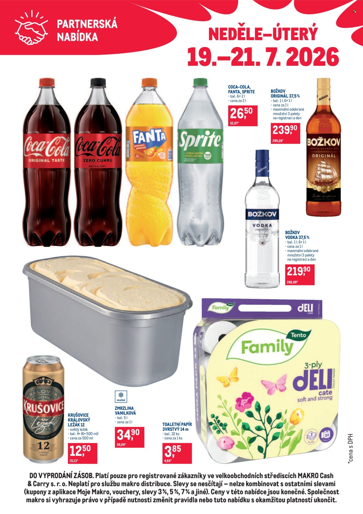 Leták MAKRO - 19. 7. 2026 - 21. 7. 2026. Strana 1
