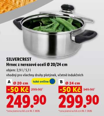 SILVERCREST Hrnec z nerezové oceli Ø 20 cm