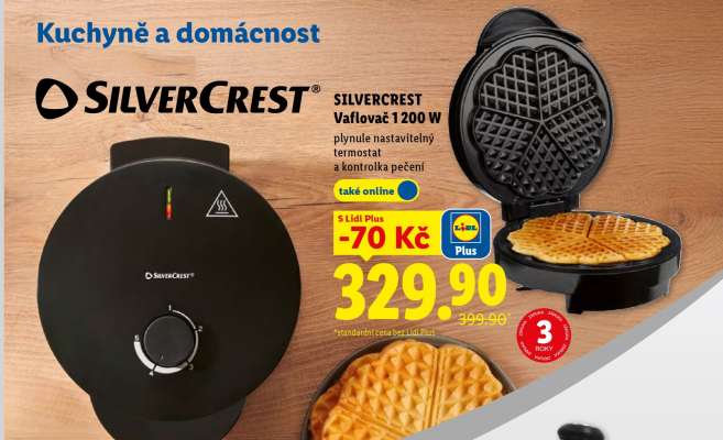 SILVERCREST Vaflovač 1200 W
