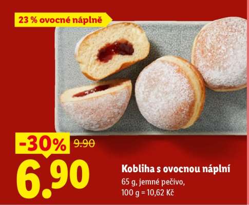 Kobliha s ovocnou náplní*
