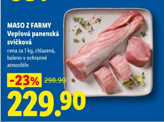 MASO Z FARMY Vepřová panenská svíčková