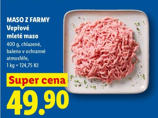 MASO Z FARMY Vepřové mleté maso