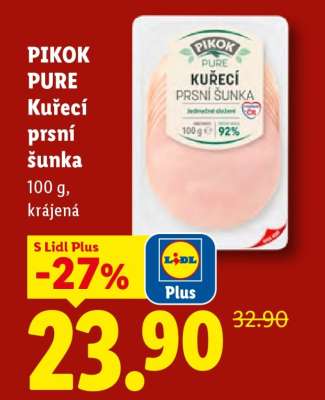 PIKOK PURE KUŘECÍ PRSNÍ ŠUNKA