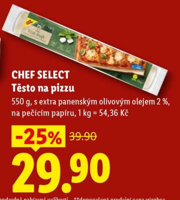 CHEF SELECT Těsto na pizzu