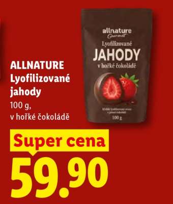 ALLNATURE Lyofilizované jahody