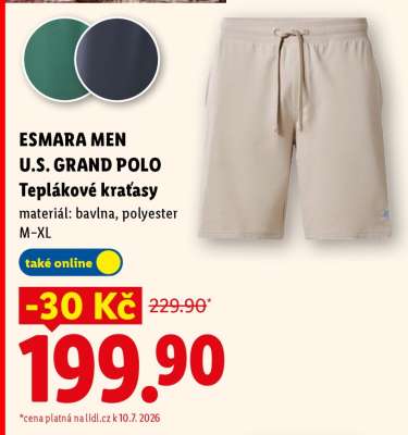 ESMARA MEN U.S. GRAND POLO Teplákové kraťasy