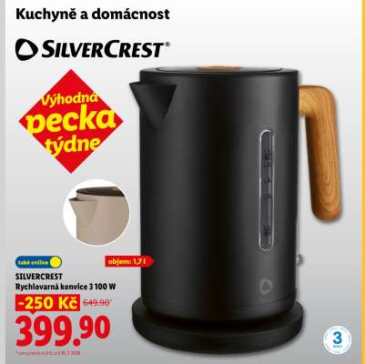 SILVERCREST Rychlovarná konvice 3 100 W
