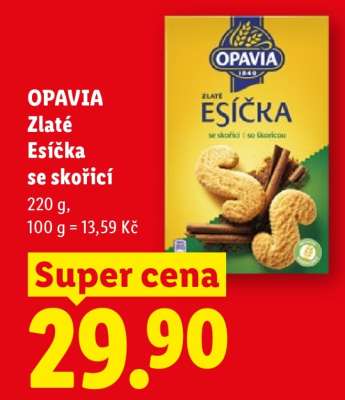 OPAVIA Zlaté Esíčka se skořicí