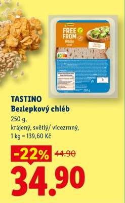 TASTINO Bezlepkový chléb