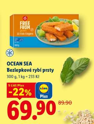 OCEAN SEA Bezlepkové rybí prsty
