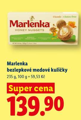 Marlenka BEZLEPKOVÉ MEDOVÉ KULIČKY