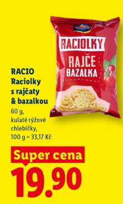 RACIO Raciolky s rajčaty & bazalkou