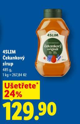 4Slim čekankový sirup
