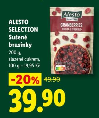 ALESTO SELECTION Sušené brusinky