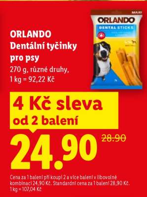ORLANDO DENTÁLNÍ TYČINKY PRO PSY