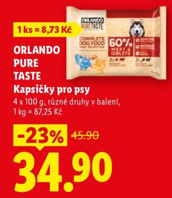 ORLANDO Pure Taste kapsičky pro psy