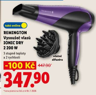 REMINGTON Vysoušeč vlasů IONIC DRY 2200 W