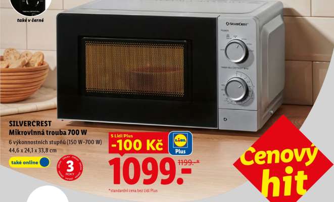 SILVERCREST MIKROVLNNÁ TROUBA 700 W