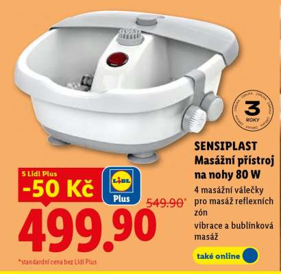 SENSIPLAST Masážní přístroj na nohy 80 W