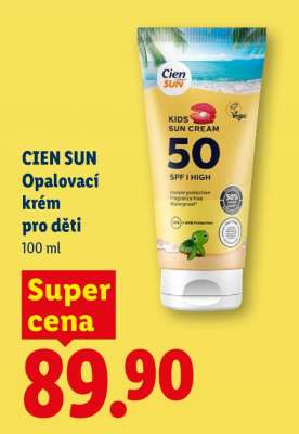 CIEN SUN Opalovací krém pro děti