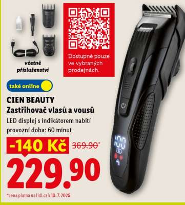 CIEN BEAUTY ZASTŘIHOVAČ VLASŮ A VOUSŮ
