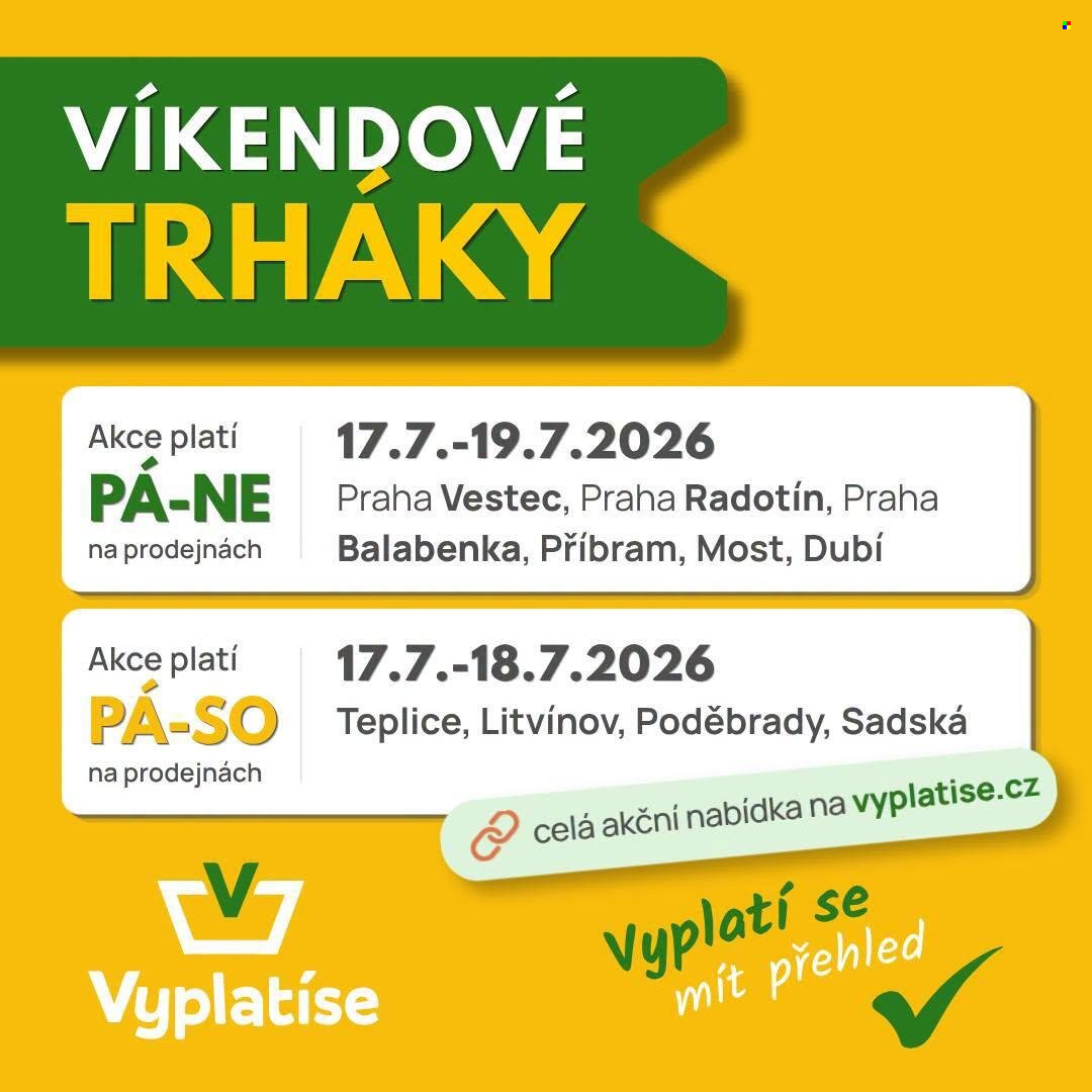 Leták Vyplatíse - 17. 7. 2026 - 19. 7. 2026. Strana 7