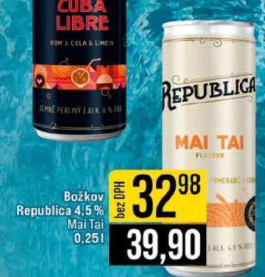 Božkov Republica 4,5% Mai Tai
