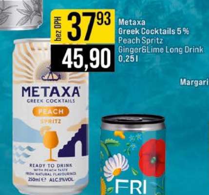 Metaxa Greek Cocktails 5%