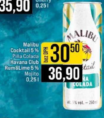 Malibu cocktail 5%