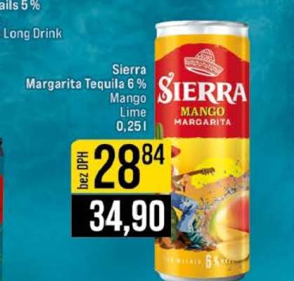 Sierra Margarita Tequila 6% Mango Lime