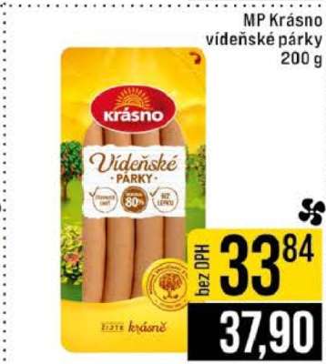 MP Krásno vídeňské párky