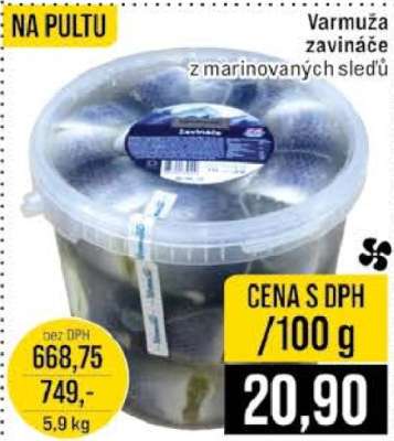 Varmuža zavináče z marinovaných sledů