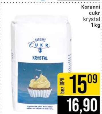 Korunní cukr krystal 1kg