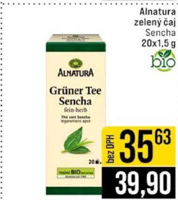 Alnatura zelený čaj Sencha