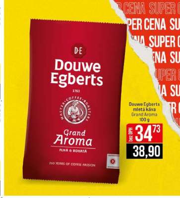 Douwe Egberts Mletá káva Grand Aroma
