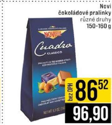 Novi čokoládové pralinky