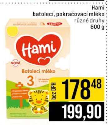 Hami batolecí, pokračovací mléko