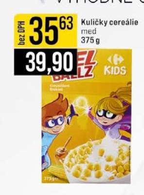 Kuličky cereálie med