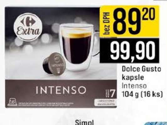 Dolce Gusto kapsle Intenso