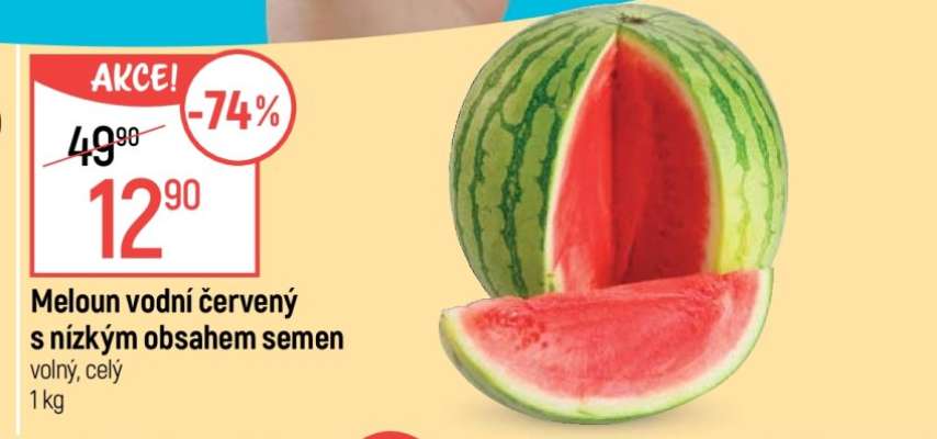 Meloun vodní červený s nízkým obsahem semen